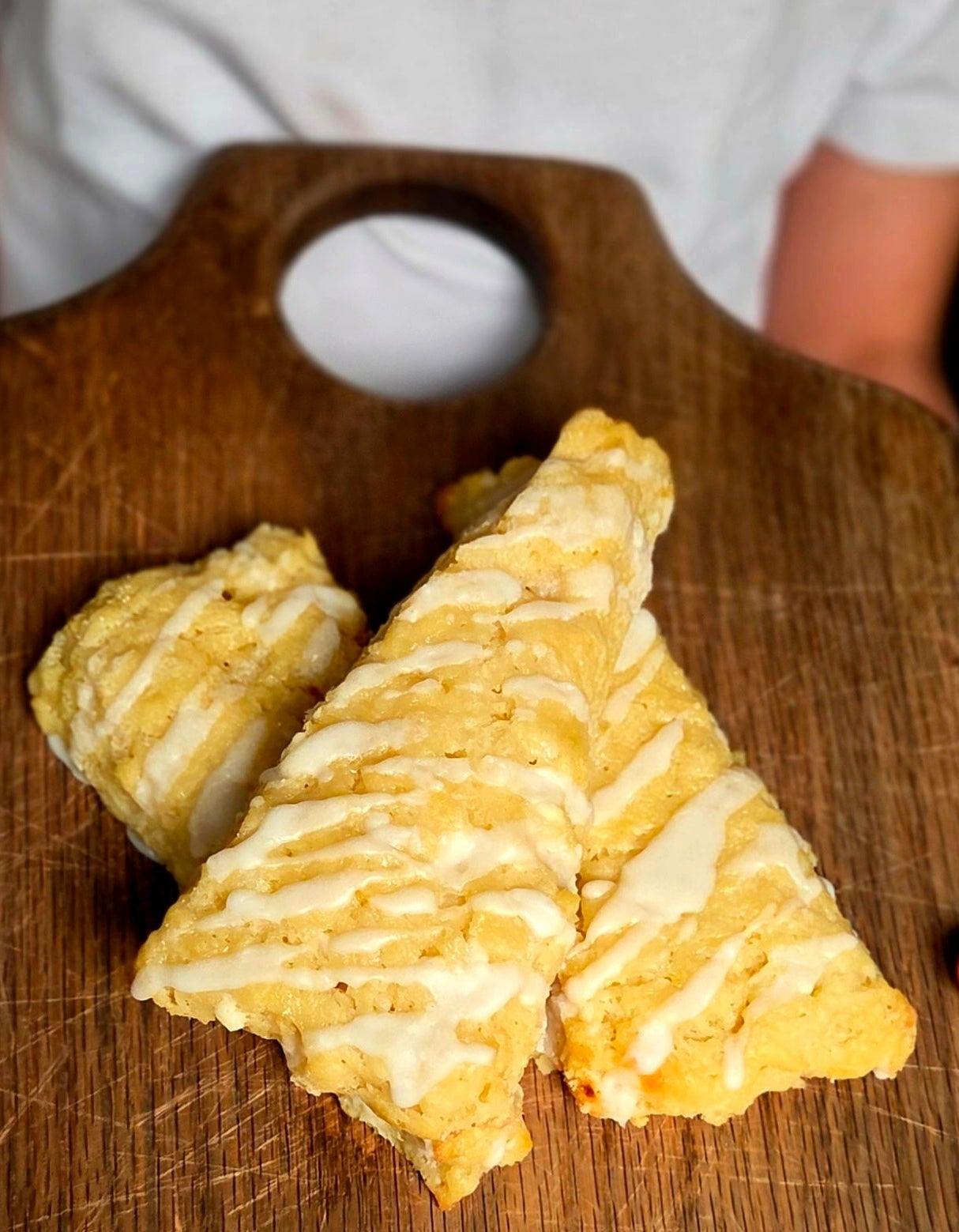 Lemon White Chocolate Scone
